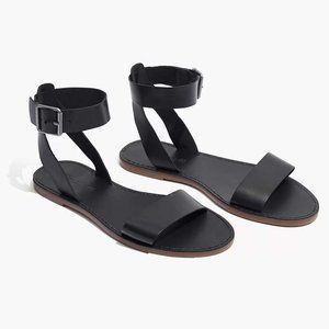 Madewell The Boardwalk Leather Ankle Strap Sandal